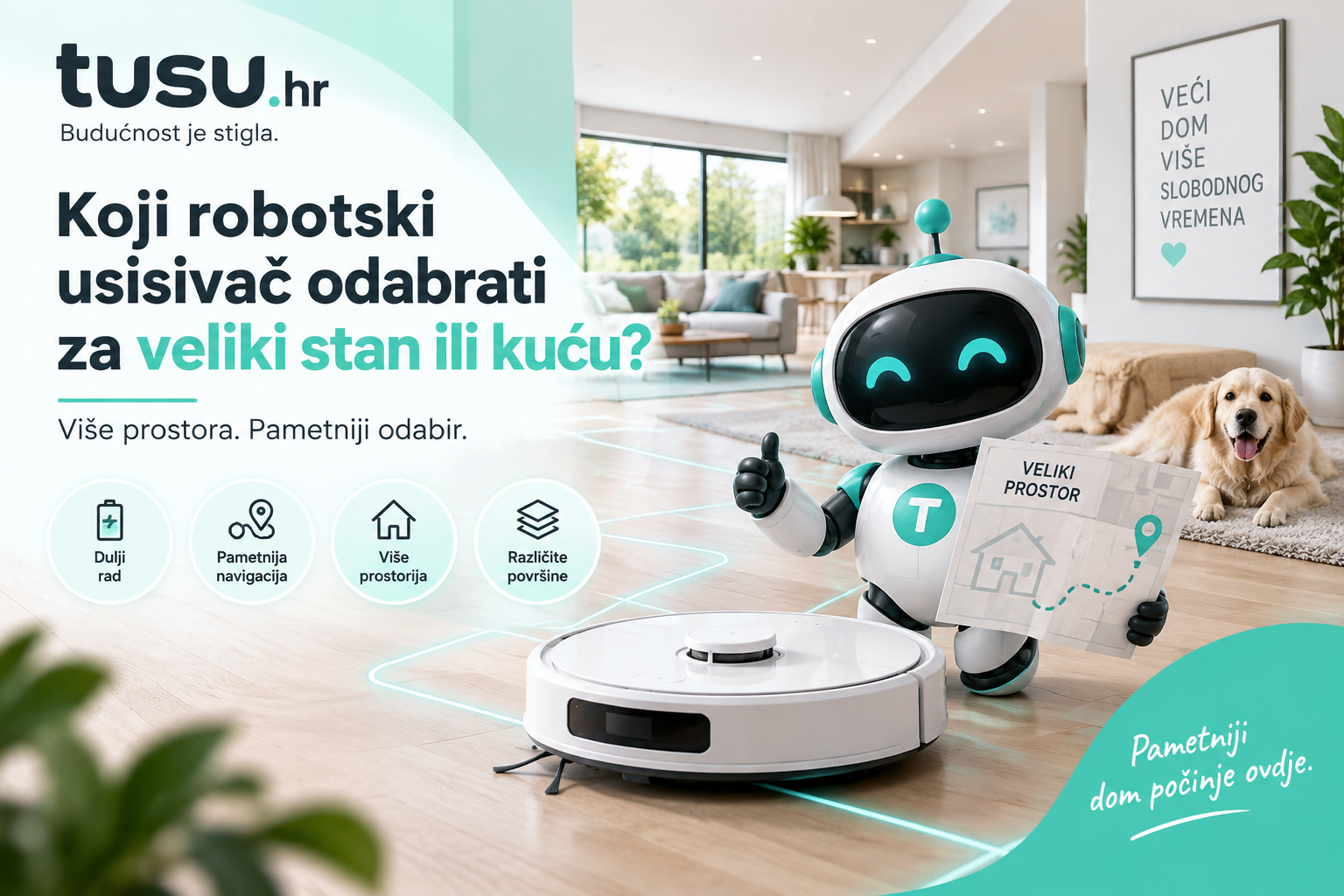 Koji robotski usisivač odabrati za veliki stan ili kuću?